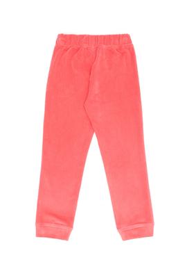 Kız Çocuk Pembe Taş Detaylı Kadife Eşofman Altı - 50272437083