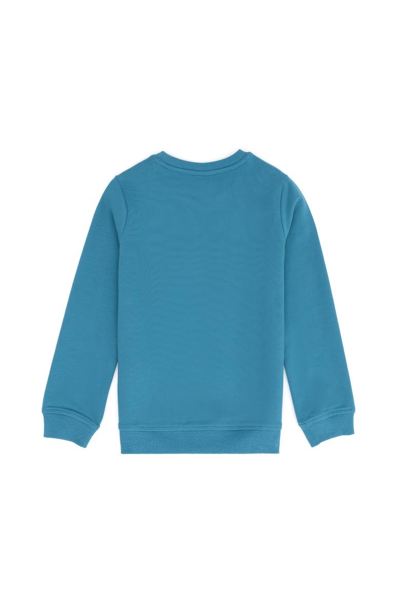 Erkek Çocuk Petrol Basic Bisiklet Yaka Sweatshirt - 50273757232