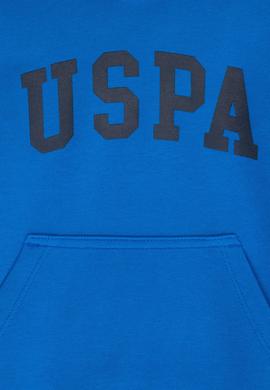 Çocuk Kobalt Mavi Basic Kapüşonlu Sweatshirt - 50277088093