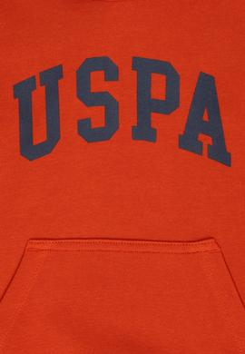 Çocuk Kiremit Basic Kapüşonlu Sweatshirt - 50277088137