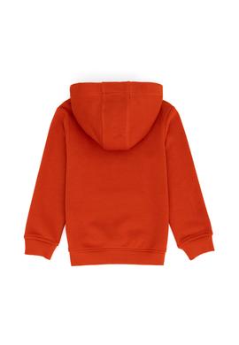 Çocuk Kiremit Basic Kapüşonlu Sweatshirt - 50277088137