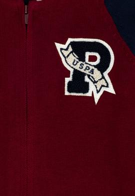 Erkek Çocuk Bordo Bisiklet Yaka Triko Hırka - 50271364020