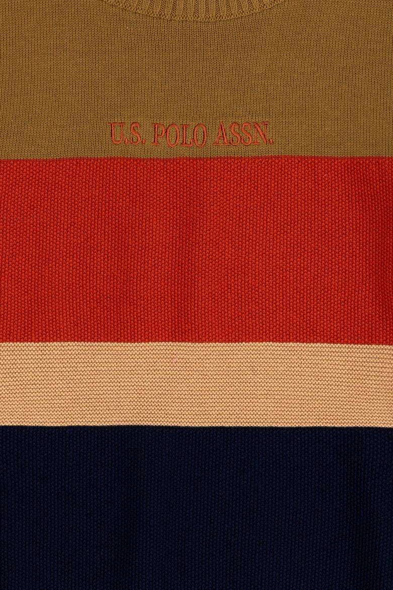 Erkek Çocuk Açık Haki Bisiklet Yaka Kazak - 50271362011