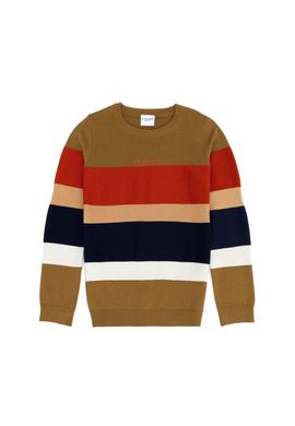 Erkek Çocuk Açık Haki Bisiklet Yaka Kazak - 50271362011