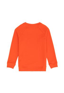 Erkek Çocuk Turuncu Basic Bisiklet Yaka Sweatshirt - 50273756279