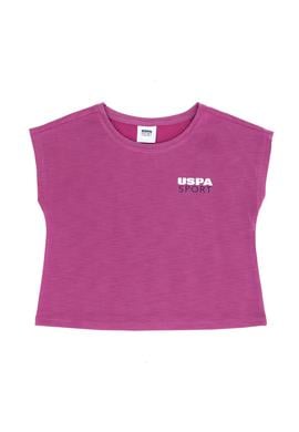 Kız Çocuk Menekşe Bisiklet Yaka Tişört - 50272642012