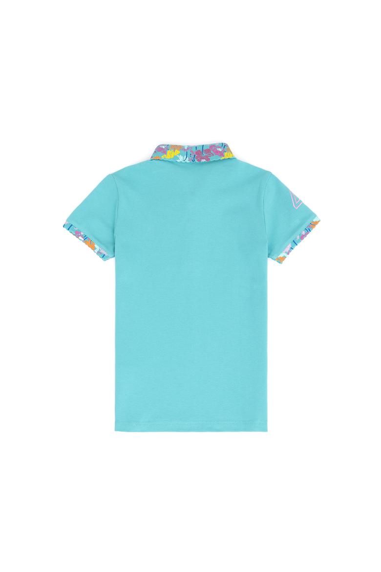 Kız Çocuk Mint Basic Polo Yaka Tişört - 50265667144