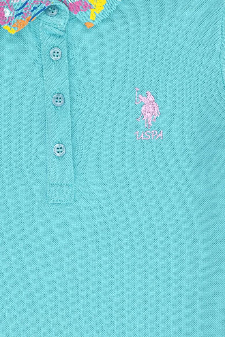 Kız Çocuk Mint Basic Polo Yaka Tişört - 50265667144