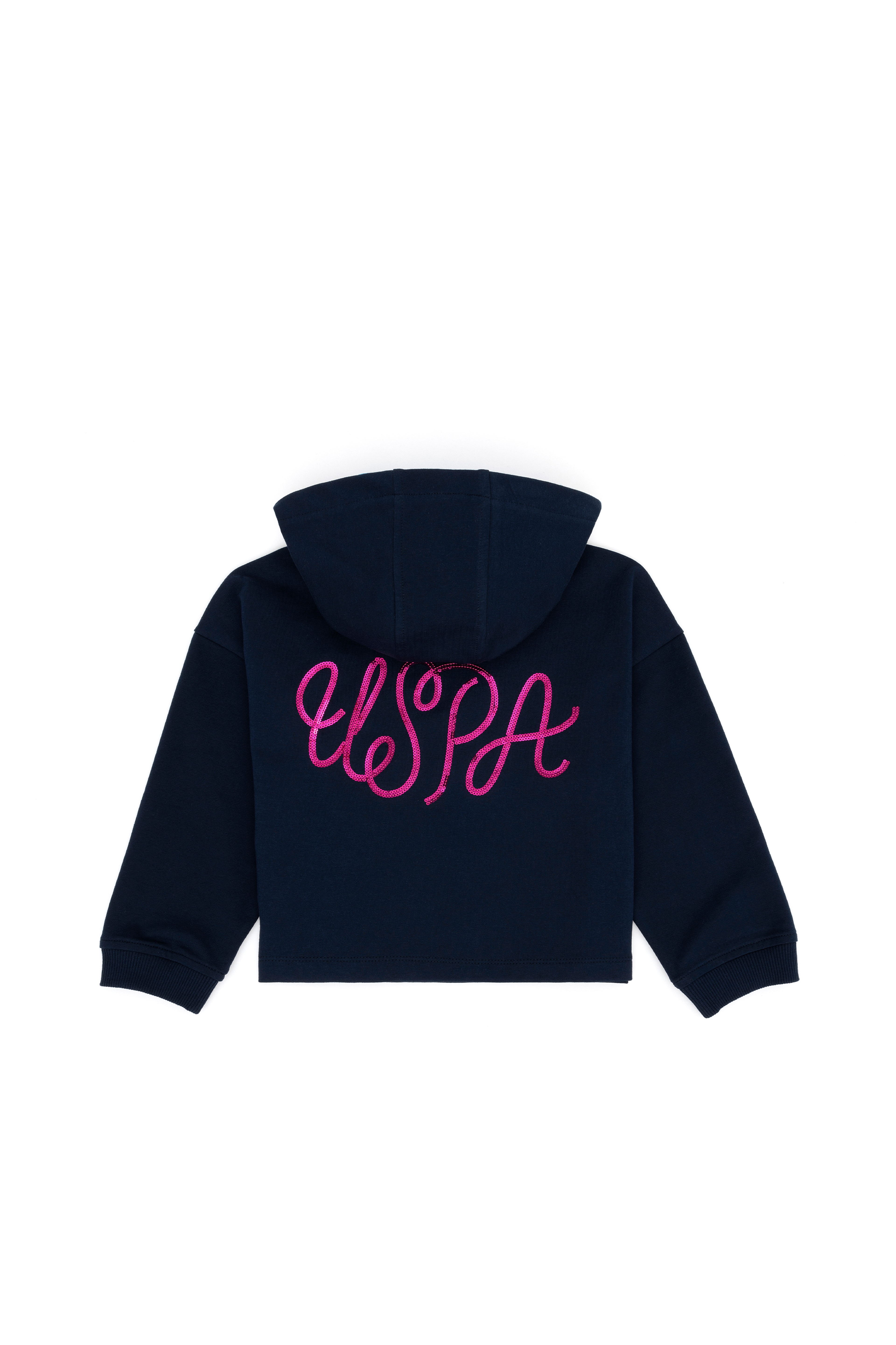 Kız Çocuk Lacivert Kapüşonlu Sweatshirt