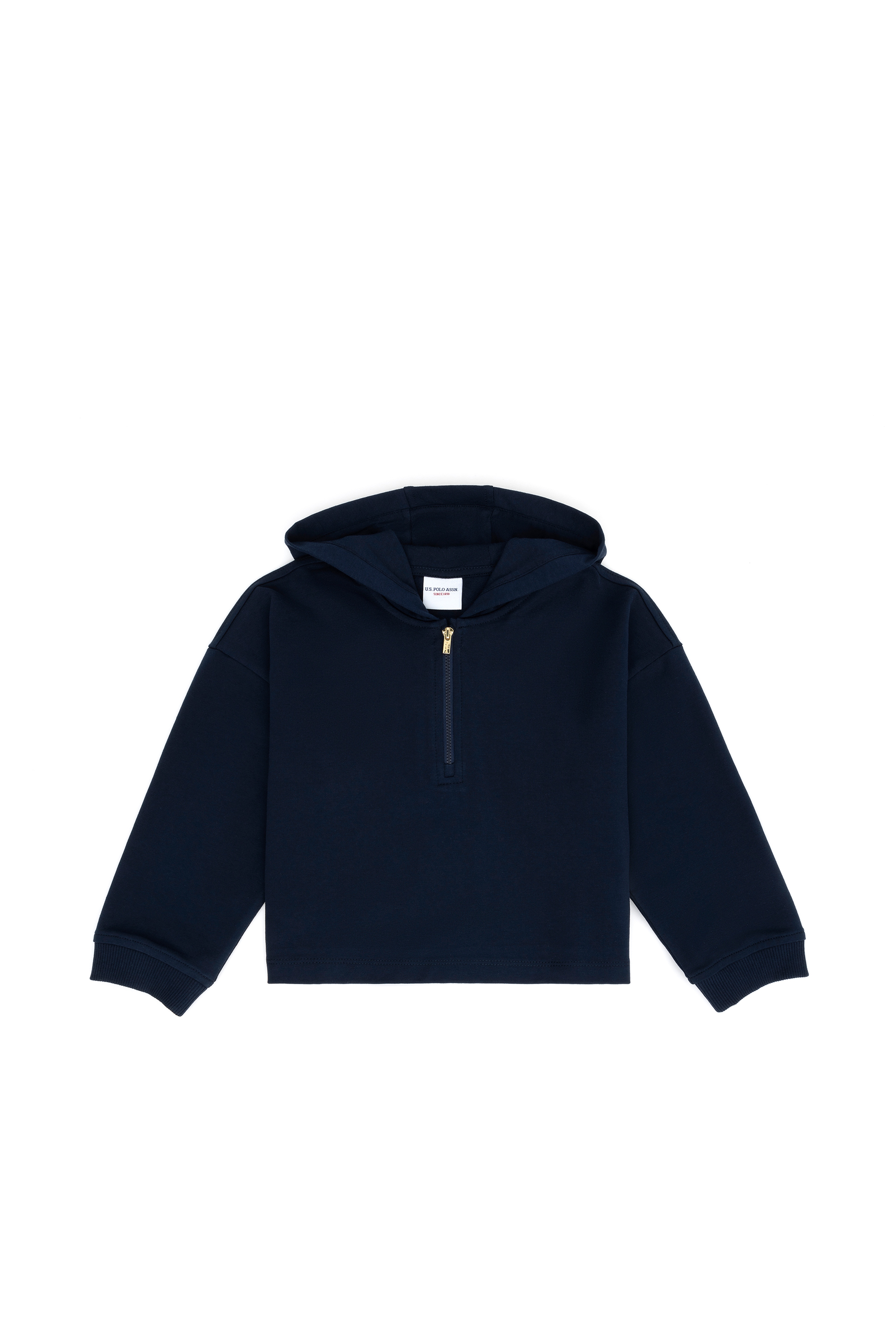 Kız Çocuk Lacivert Kapüşonlu Sweatshirt - Image 3