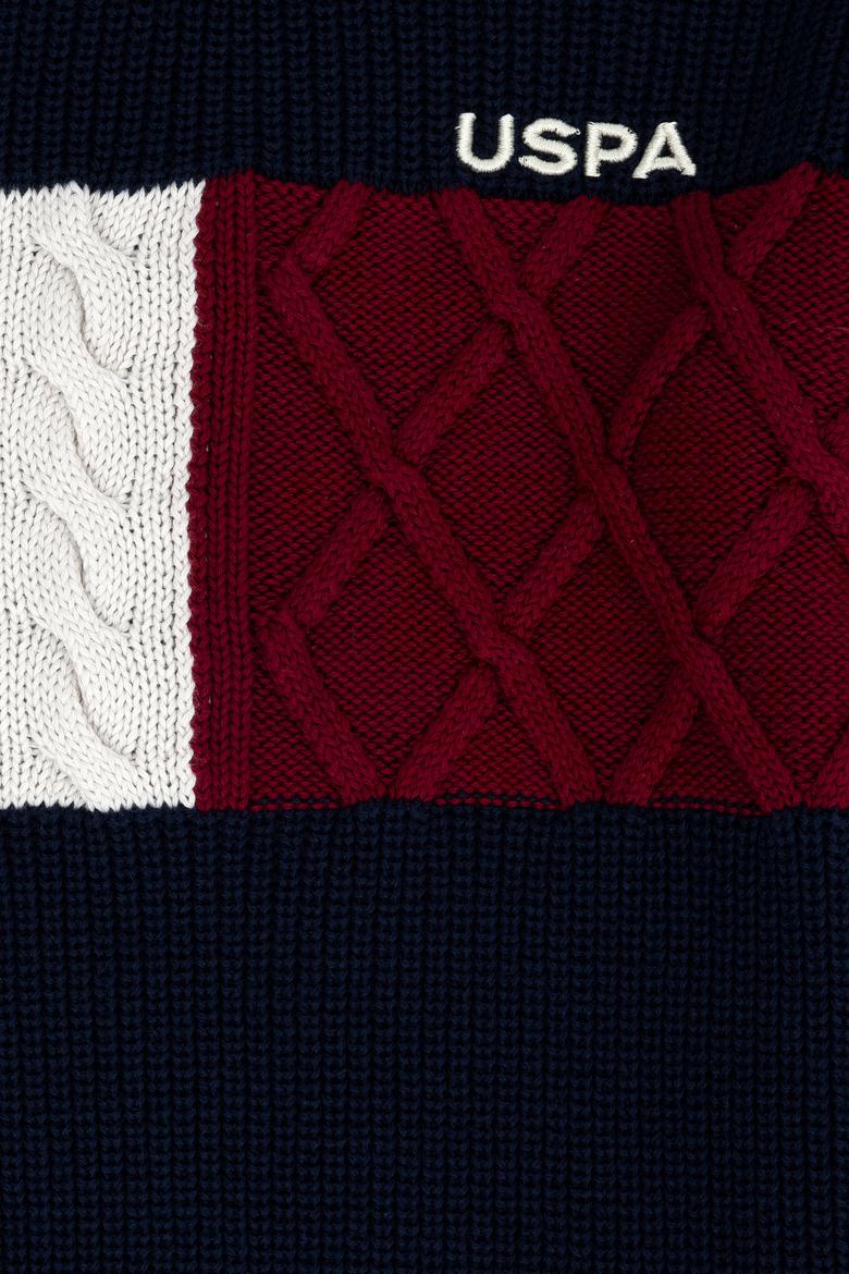 Erkek Çocuk Lacivert Bisiklet Yaka Kazak - 50271342001