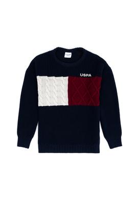 Erkek Çocuk Lacivert Bisiklet Yaka Kazak - 50271342001