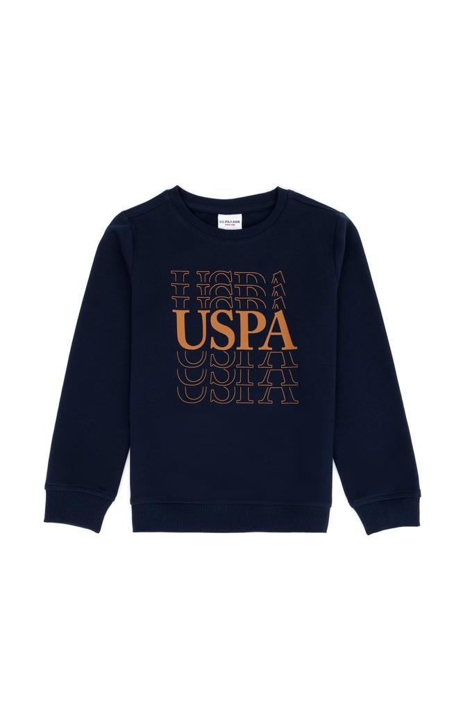 Çocuk Lacivert Bisiklet Yaka Sweatshirt
