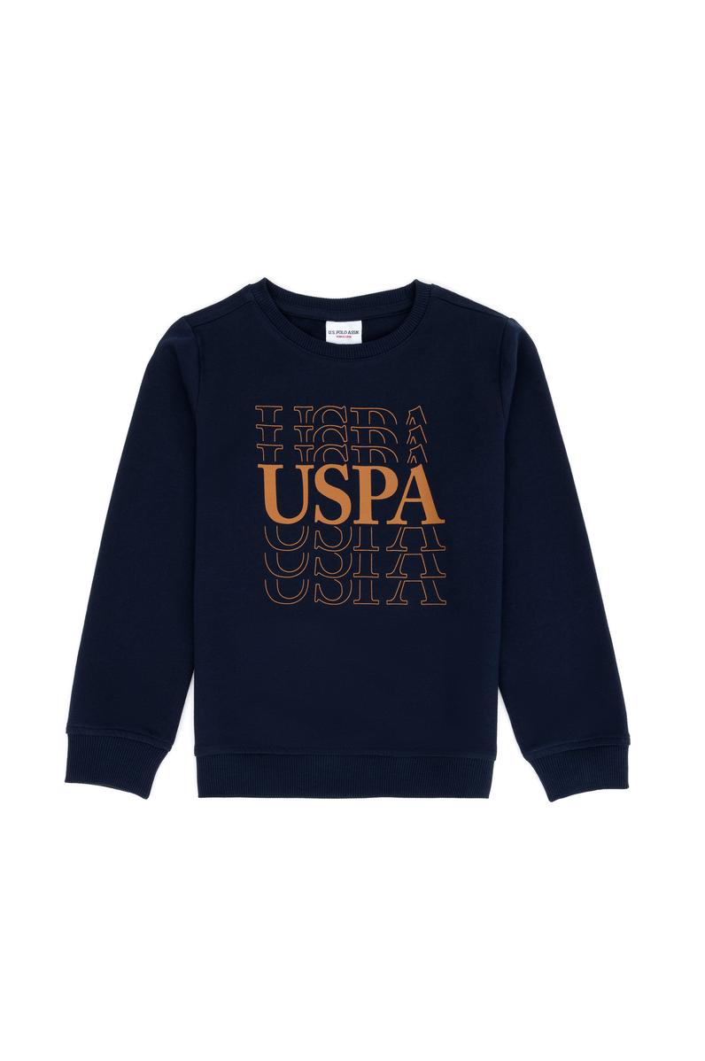 Çocuk Lacivert Bisiklet Yaka Sweatshirt