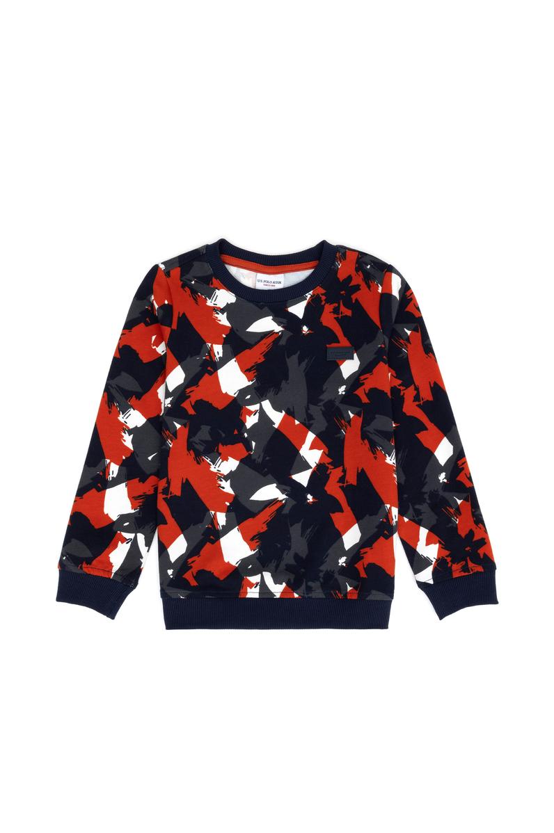 Çocuk Lacivert Bisiklet Yaka Sweatshirt