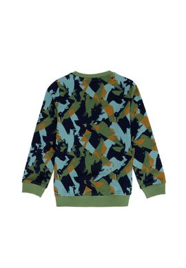 Çocuk Yeşil Bisiklet Yaka Sweatshirt - 50270867012