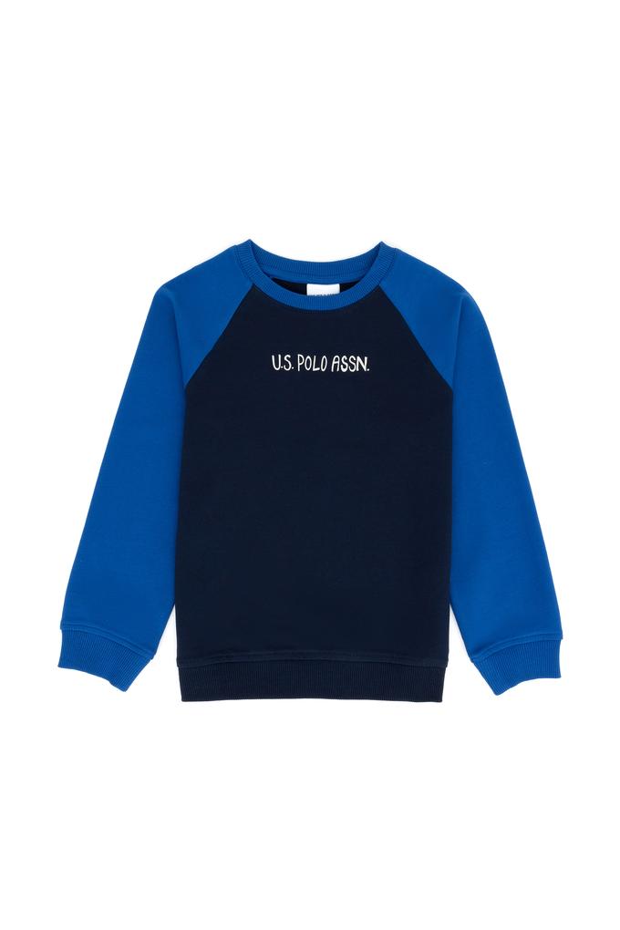 Çocuk Lacivert Bisiklet Yaka Sweatshirt