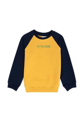 Çocuk Hardal Bisiklet Yaka Sweatshirt - 50274421012