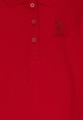 Kız Çocuk Bordo Polo Yaka Basic Sweatshirt - 50276782017