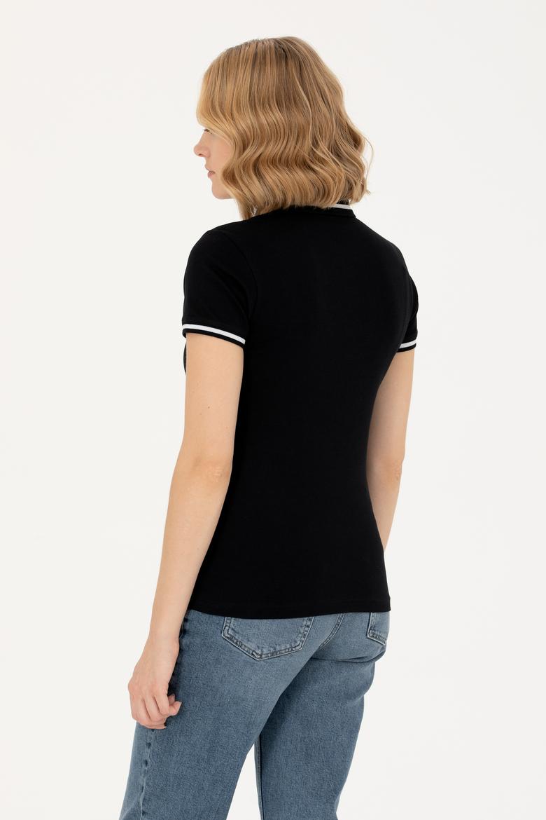 Kadın Siyah Tişört - 50262671021