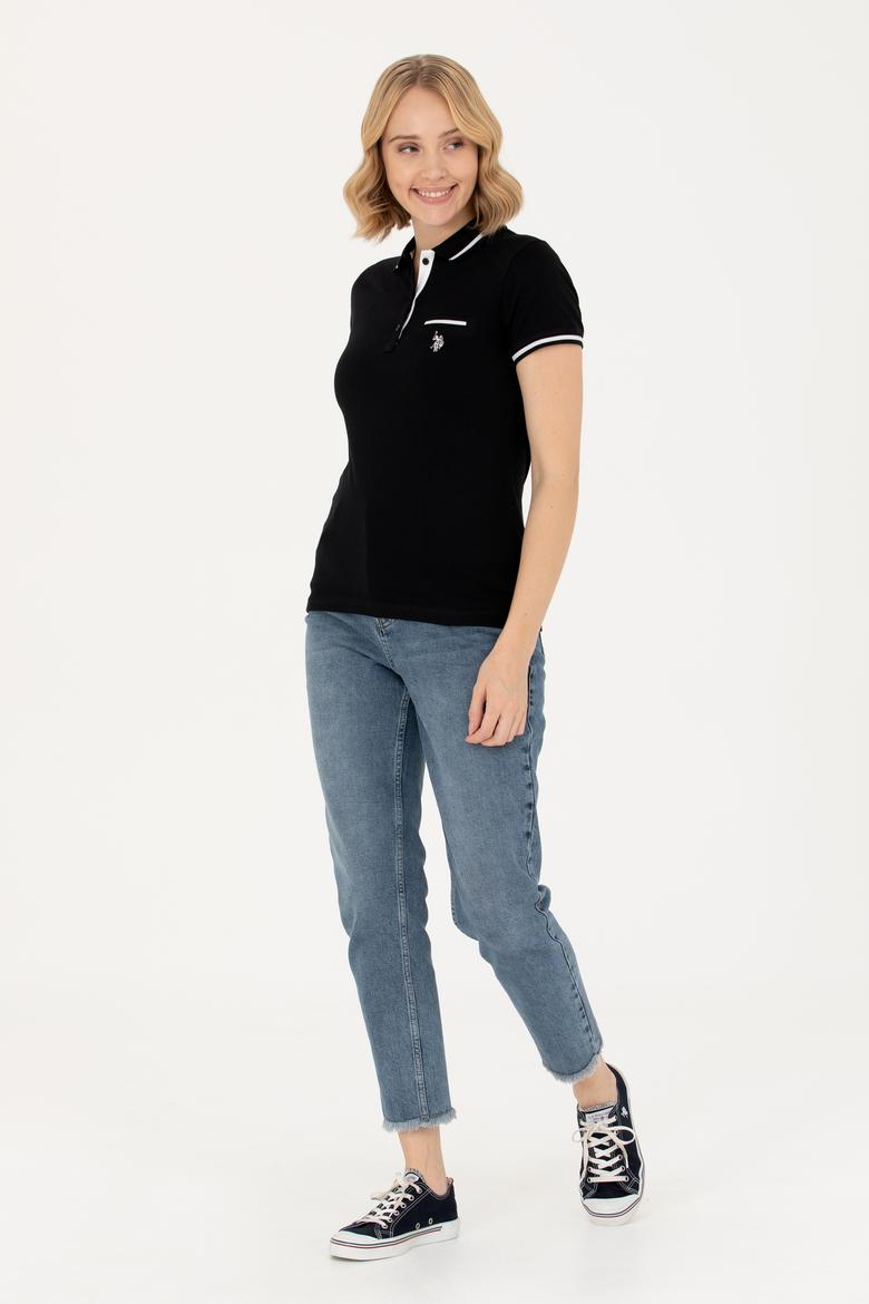 Kadın Siyah Tişört - 50262671021