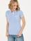 Kadın Mavi Polo Yaka Tişört