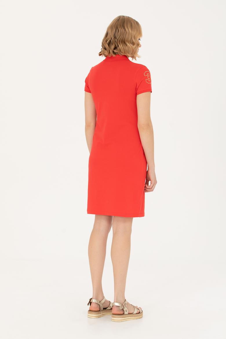 Kadın Kırmızı Örme Elbise - 50262696129