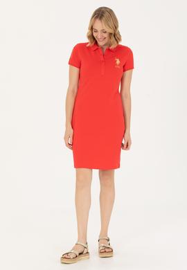 Kadın Kırmızı Örme Elbise - 50262696129