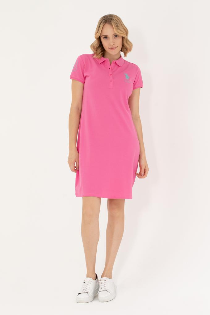 Kadın Pembe Örme Elbise