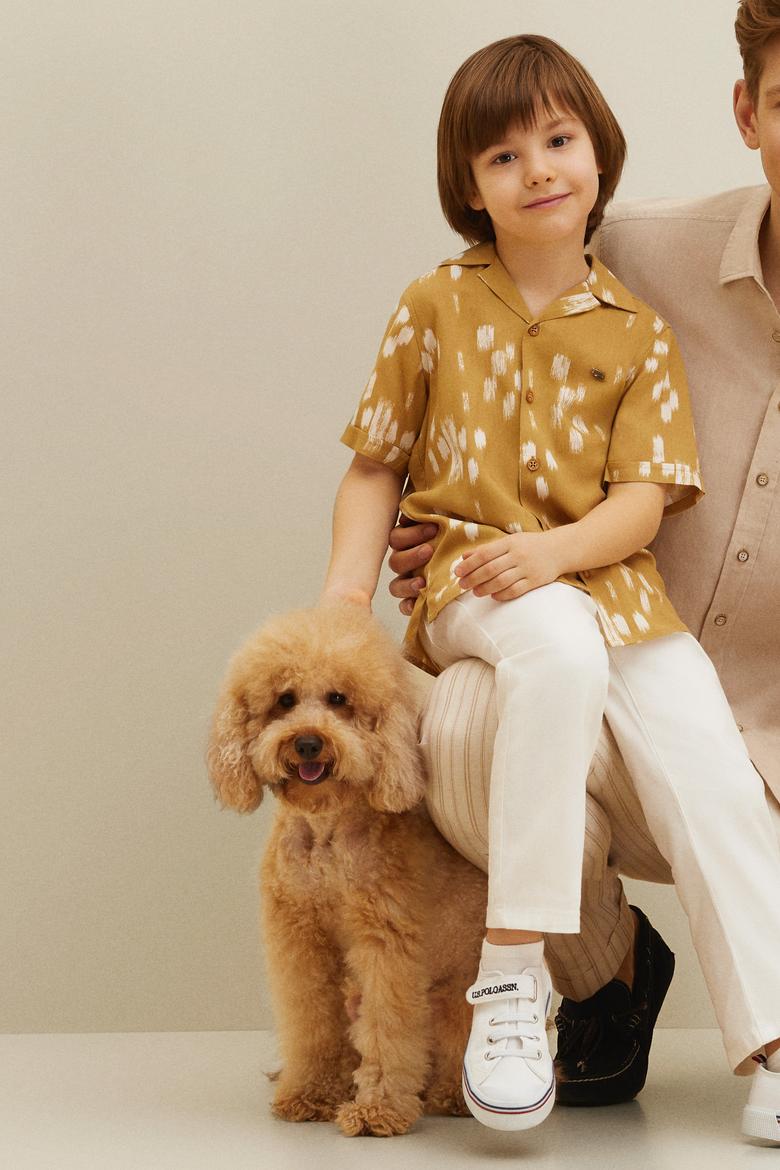 Erkek Çocuk Taş Kanvas Pantolon - 50264045047