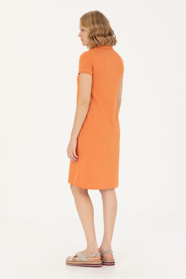 Kadın Kiremit Örme Elbise - 50262672167