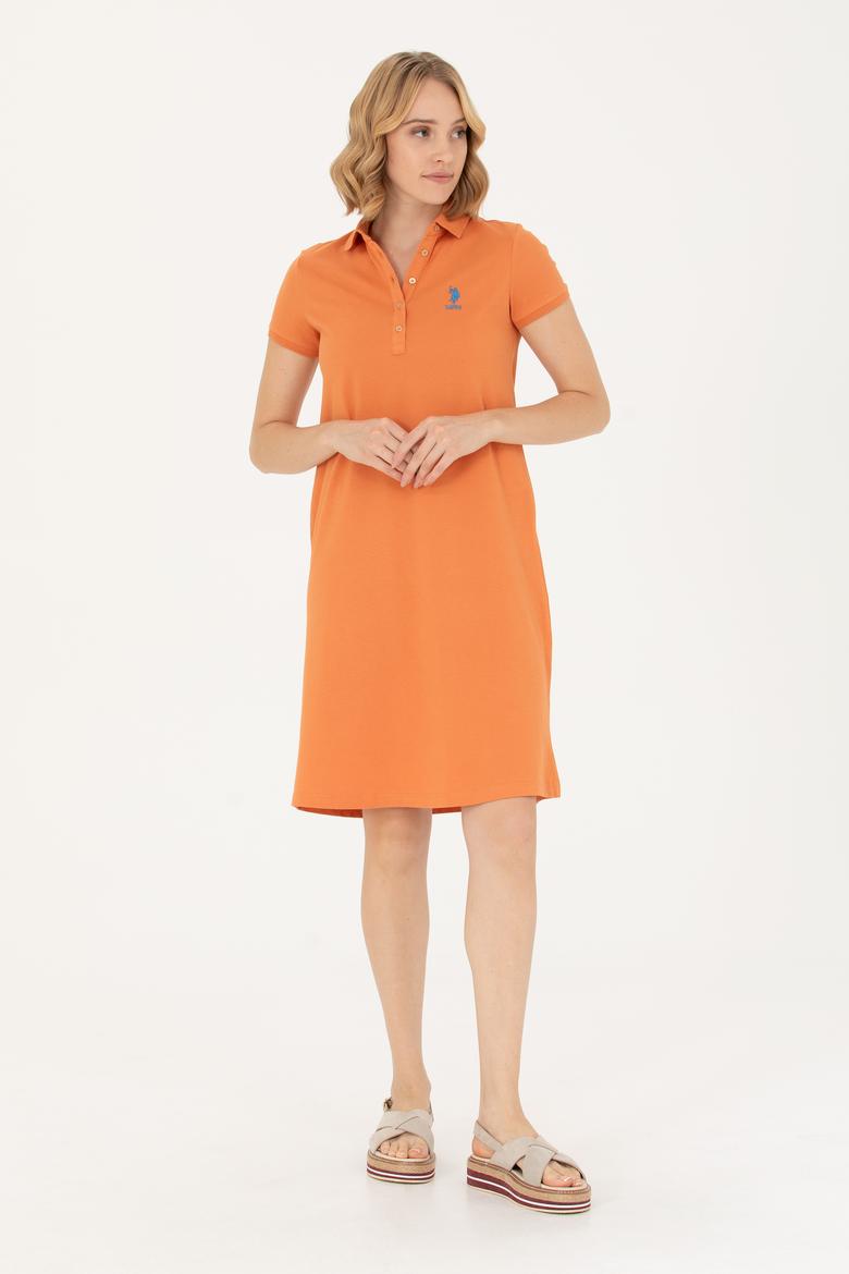 Kadın Kiremit Örme Elbise