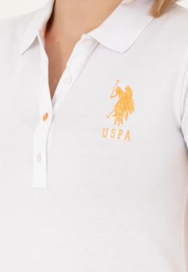 Kadın Beyaz Basic Polo Yaka Tişört - 50262699005