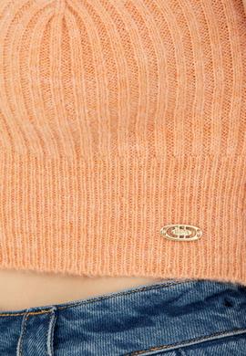 Kadın Pudra V Yaka Kazak - 50269506004