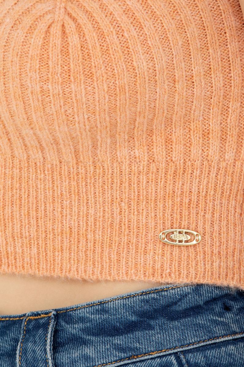 Kadın Pudra V Yaka Kazak