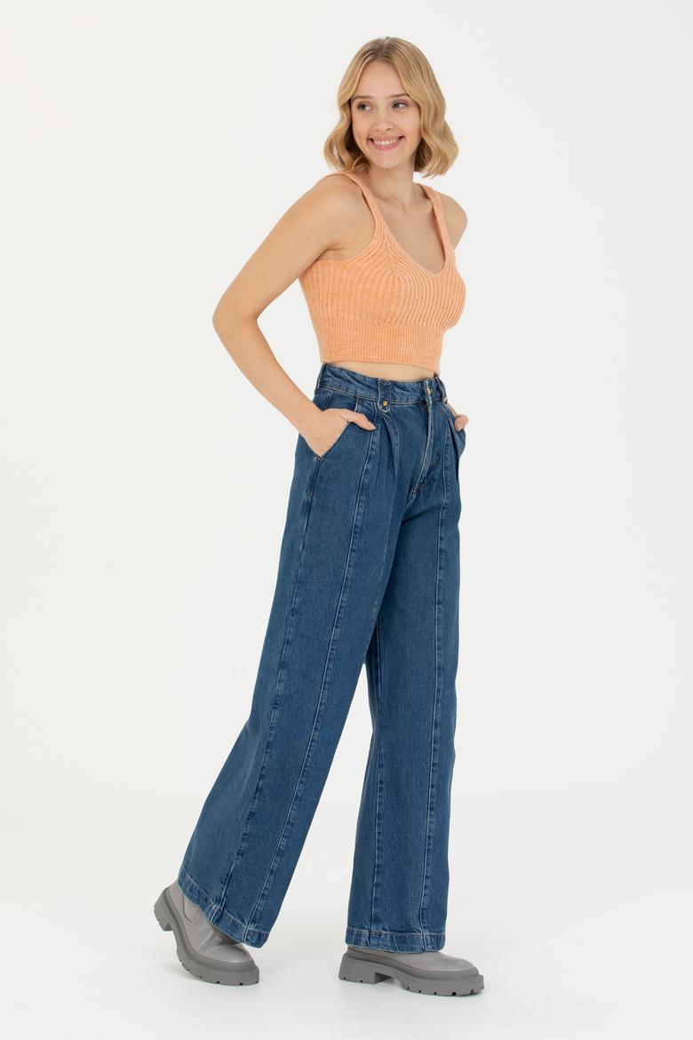 Kadın Pudra V Yaka Kazak - 50269506004