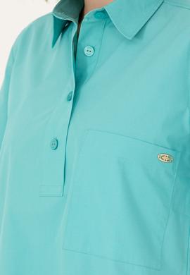 Kadın Mint Dokuma Elbise - 50262461015