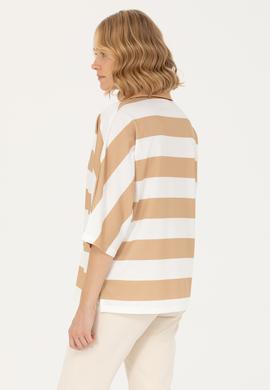 Kadın Camel Polo Yaka Tişört - 50262556003