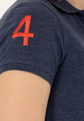 Kadın Lacivert Basic Polo Yaka Tişört - 50262695008