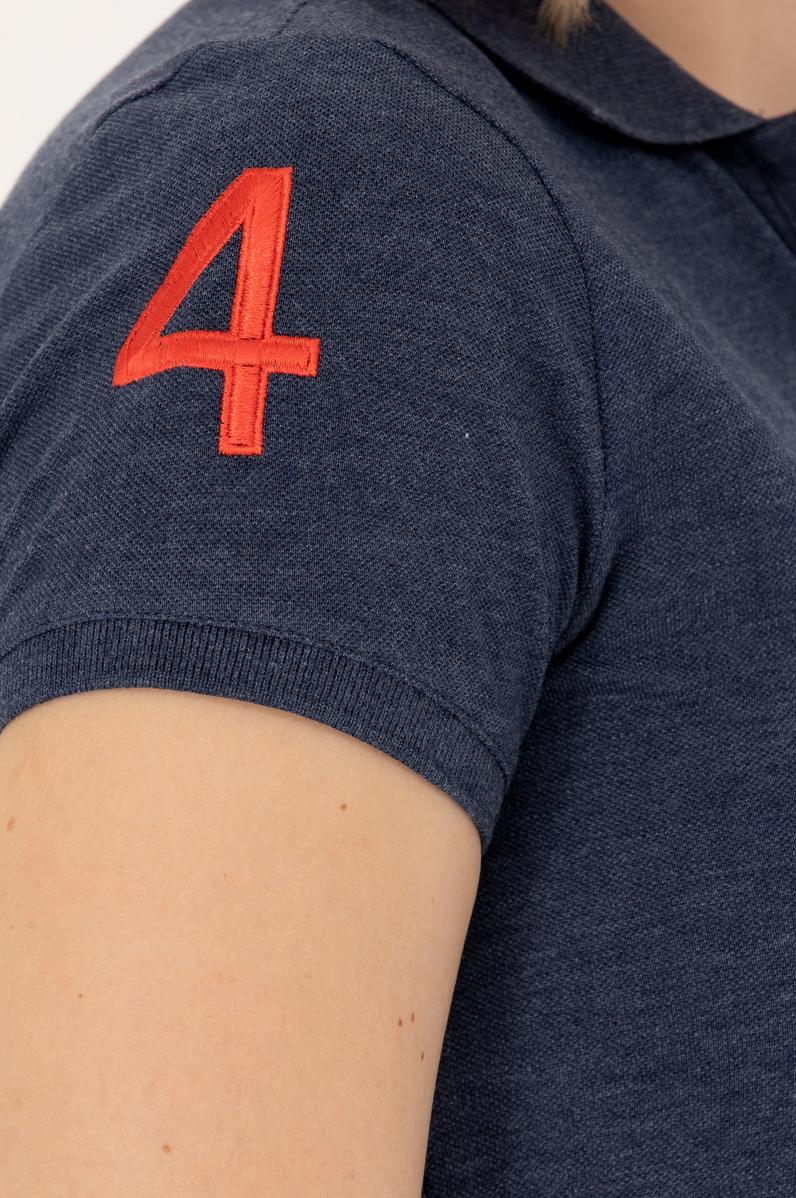 Kadın Lacivert Basic Polo Yaka Tişört