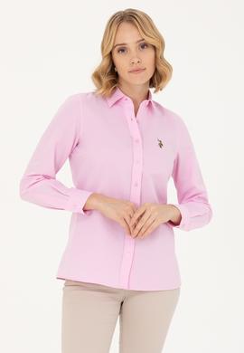 Kadın Manolya Uzun Kollu Basic Gömlek - 50262888065