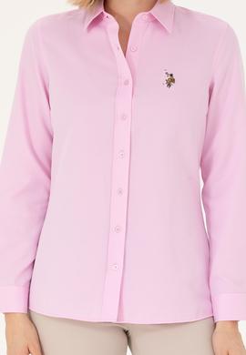 Kadın Manolya Uzun Kollu Basic Gömlek - 50262888065