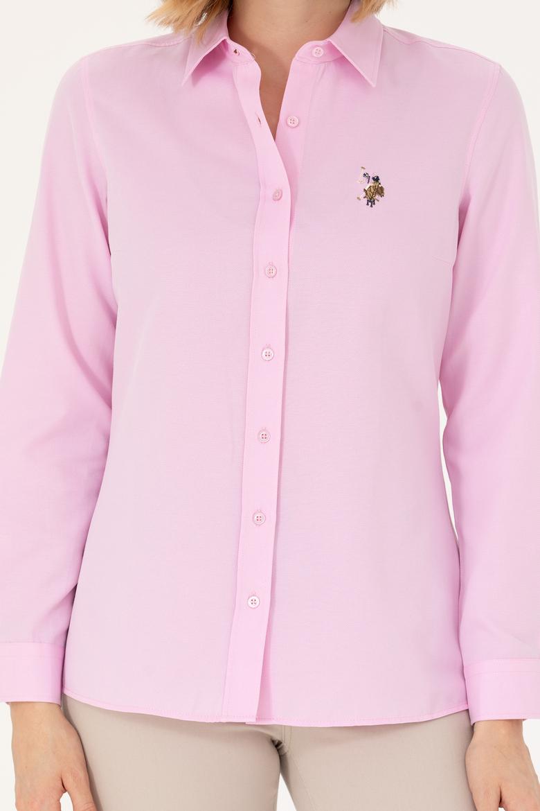 Kadın Manolya Uzun Kollu Basic Gömlek - 50262888065