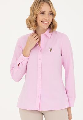 Kadın Manolya Uzun Kollu Basic Gömlek - 50262888065