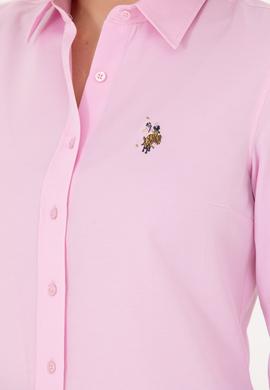 Kadın Manolya Uzun Kollu Basic Gömlek - 50262888065