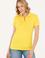 Kadın Koyu Sarı Basic Polo Yaka Tişört