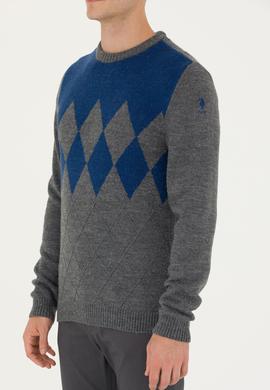 Erkek Gri Melanj Kazak - 50272102023