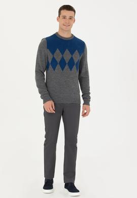 Erkek Gri Melanj Kazak - 50272102023