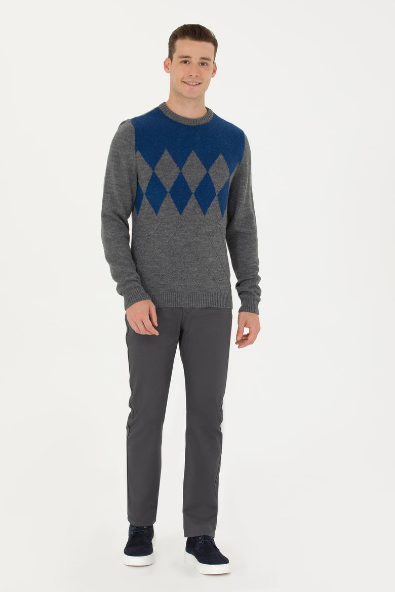 Erkek Gri Melanj Kazak - 50272102023