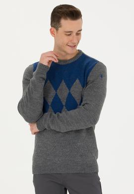 Erkek Gri Melanj Kazak - 50272102023